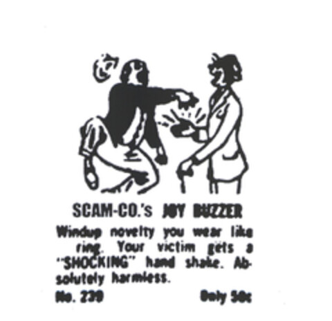 SCAM-CO.'S JOY BUZZER Logo (EUIPO, 05.02.2004)