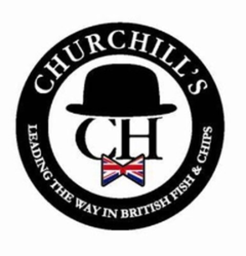 CHURCHILL'S LEADING THE WAY IN BRITISH FISH & CHIPS Logo (EUIPO, 10/29/2012)