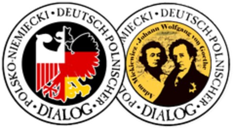 DIALOG POLSKO-NIEMIECKI DEUTSCH-POLNISHER, Adam Mickiewicz,  Johann Wolfgang von Goethe Logo (EUIPO, 01.08.2014)