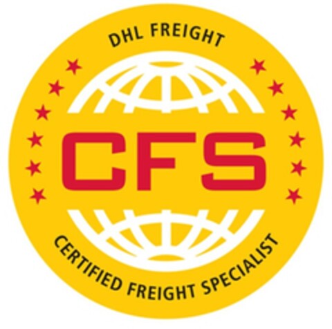 CFS DHL FREIGHT CERTIFIED FREIGHT SPECIALIST Logo (EUIPO, 18.03.2015)