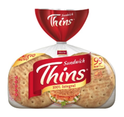 Sandwich Thins 100% Integral Silueta Logo (EUIPO, 11/12/2015)