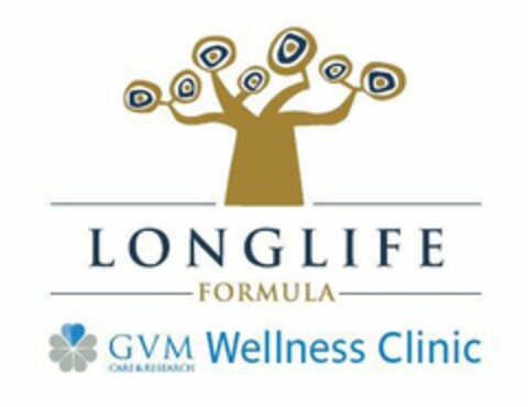 LONGLIFE FORMULA GVM CARE & RESEARCH WELLNESS CLINIC Logo (EUIPO, 30.06.2016)