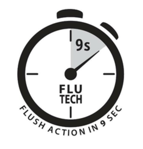 9s FLU TECH FLUSH ACTION IN 9 SEC Logo (EUIPO, 30.08.2017)