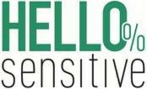 HELLO % SENSITIVE Logo (EUIPO, 08.11.2019)