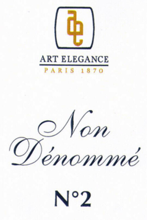 ae ART ELEGANCE PARIS 1870 Non Dénommé Nº2 Logo (EUIPO, 13.04.2001)