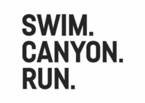 SWIM.CANYON.RUN. Logo (EUIPO, 11.12.2015)