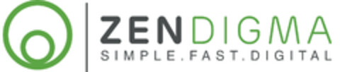 ZENDIGMA SIMPLE. FAST. DIGITAL Logo (EUIPO, 29.10.2016)