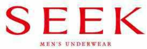 SEEK MEN'S UNDERWEAR Logo (EUIPO, 11.05.2018)