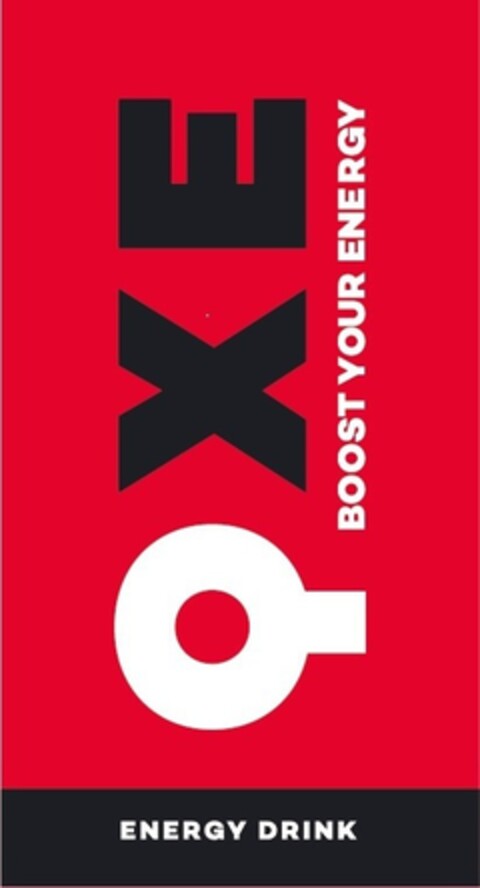 QXE BOOST YOUR ENERGY ENERGY DRINK Logo (EUIPO, 03.09.2018)