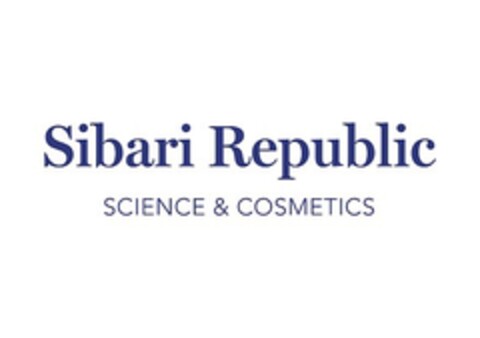 SIBARI REPUBLIC SCIENCE & COSMETICS Logo (EUIPO, 11/16/2018)