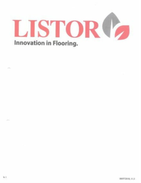 LISTOR INNOVATION IN FLOORING Logo (EUIPO, 05/26/2021)