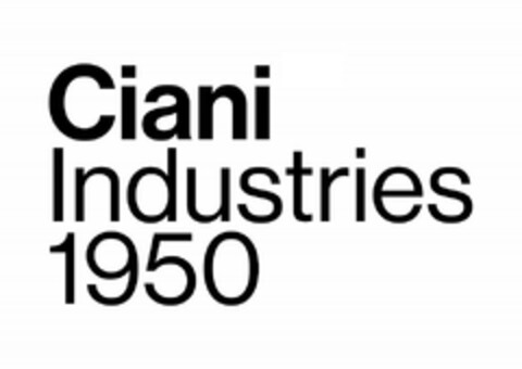 Ciani Industries 1950 Logo (EUIPO, 05/14/2024)