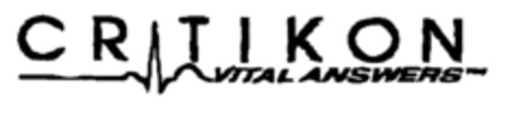 CRITIKON VITAL ANSWERS Logo (EUIPO, 01/17/2000)