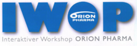 IWOP ORION PHARMA Interaktiver Workshop ORION PHARMA Logo (EUIPO, 06.04.2001)