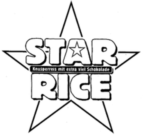 STAR RICE Knusperreis mit extra viel Schokolade Logo (EUIPO, 13.06.2001)