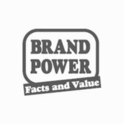 BRAND POWER Facts and Value Logo (EUIPO, 08.11.2005)