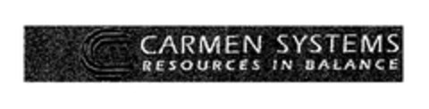 CARMEN SYSTEMS RESOURCES IN BALANCE Logo (EUIPO, 07.12.2005)