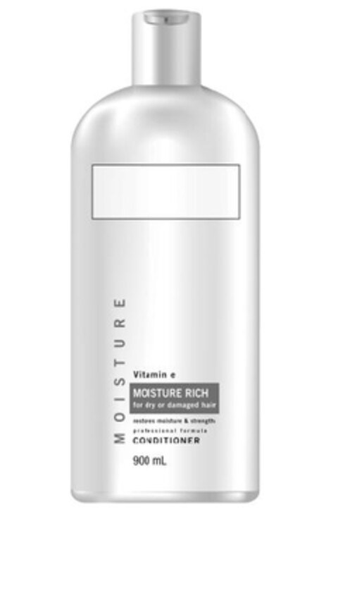 MOISTURE Vitamin e MOISTURE RICH for dry and damaged hair restores moisture and strength professional formula CONDITIONER 900 ml Logo (EUIPO, 05/29/2009)