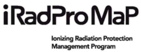 iRadPro MaP Ionizing Radiation Protection Management Program Logo (EUIPO, 04/01/2010)