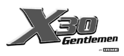 X30 Gentlemen by IAME Logo (EUIPO, 09/05/2011)