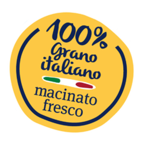 100% grano italiano macinato fresco Logo (EUIPO, 12/07/2017)