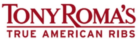 Tony Roma’s True American Ribs Logo (EUIPO, 04/09/2018)