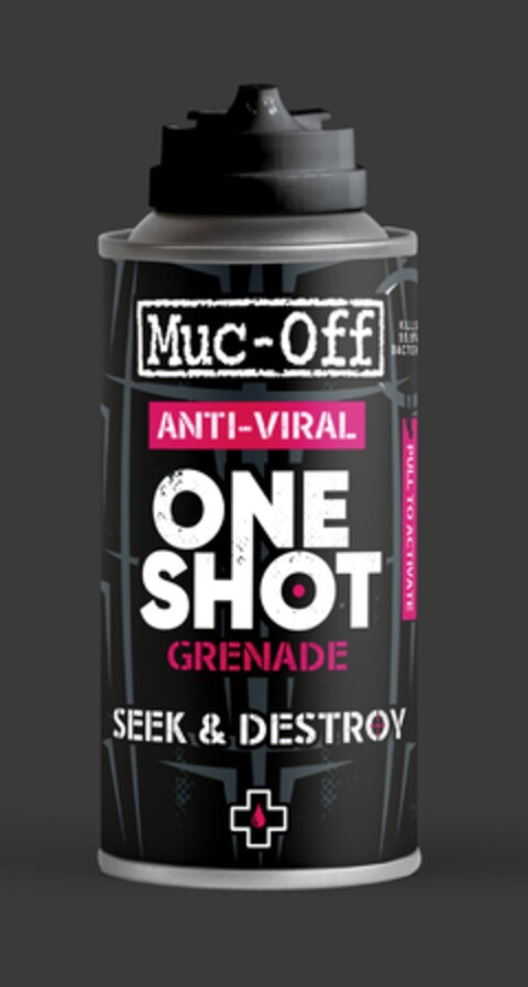 MUC-OFF ANTI-VIRAL ONE SHOT GRENADE SEEK & DESTROY Logo (EUIPO, 10.06.2020)