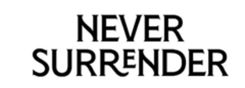 NEVER SURRENDER Logo (EUIPO, 10/19/2020)