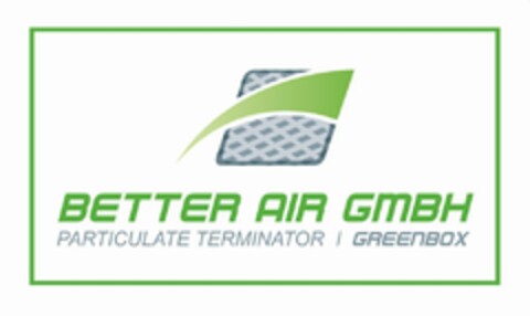 BETTER AIR GMBH PARTICULATE TERMINATOR GREENBOX Logo (EUIPO, 07/12/2021)