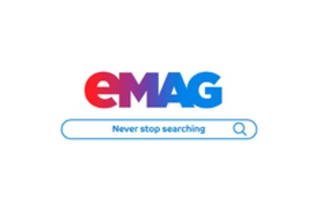 eMAG Never stop searching Logo (EUIPO, 16.03.2022)