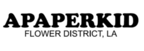 APAPERKID FLOWER DISTRICT, LA Logo (EUIPO, 18.05.2022)