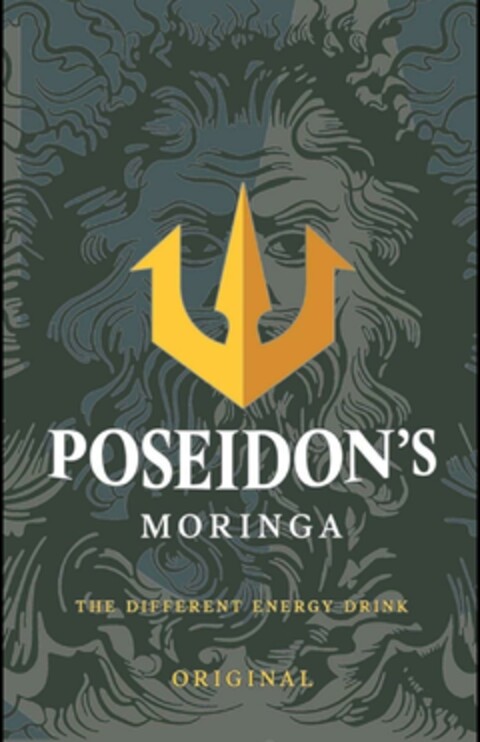 POSEIDON'S MORINGA THE DIFFERENT ENERGY DRINK ORIGINAL Logo (EUIPO, 06/21/2023)