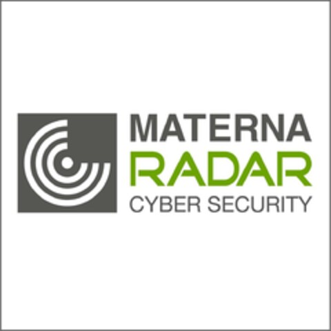 MATERNA RADAR CYBER SECURITY Logo (EUIPO, 17.08.2023)