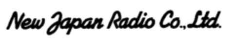 NEW JAPAN RADIO CO., LTD. Logo (EUIPO, 01.04.1996)