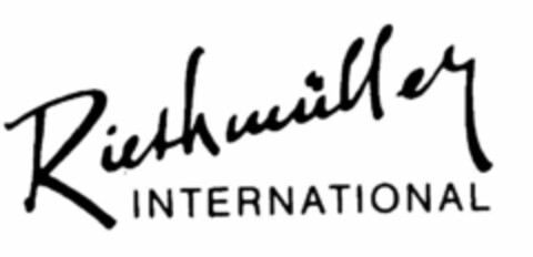 Riethmüller INTERNATIONAL Logo (EUIPO, 02.04.1996)