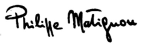 PHILIPPE MATIGNON Logo (EUIPO, 01.04.1996)