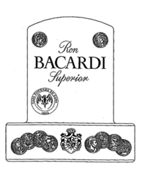 Ron BACARDI Superior CASA FUNDADA EN CUBA 1862 Logo (EUIPO, 10/31/1997)