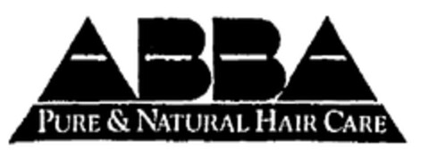 ABBA PURE & NATURAL HAIR CARE Logo (EUIPO, 26.08.1998)