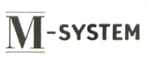 M-SYSTEM Logo (EUIPO, 02.07.2004)