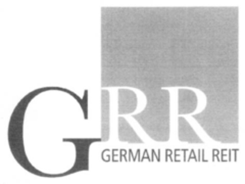 GRR GERMAN RETAIL REIT Logo (EUIPO, 21.02.2007)