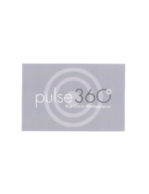 PULSE 360 FULL CIRCLE PERFORMANCE Logo (EUIPO, 19.08.2010)