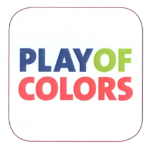 PLAY OF COLORS Logo (EUIPO, 20.09.2016)