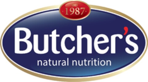 SINCE 1987 Butcher's natural nutrition Logo (EUIPO, 20.10.2017)