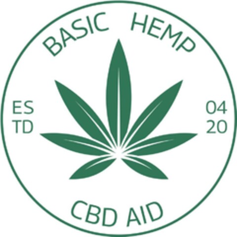 BASIC HEMP ESTD 0420 CBD AID Logo (EUIPO, 06/10/2024)