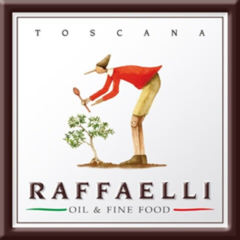 RAFFAELLI OIL & FINE FOOD TOSCANA Logo (EUIPO, 26.02.2025)