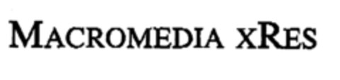 Macromedia xRes Logo (EUIPO, 01.04.1996)