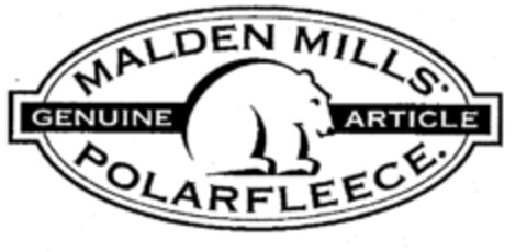 MALDEN MILLS POLARFLEECE GENUINE ARTICLE Logo (EUIPO, 16.10.1996)