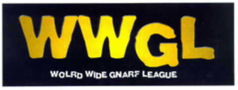 WWGL WOLRD WIDE GNARF LEAGUE Logo (EUIPO, 21.10.1999)