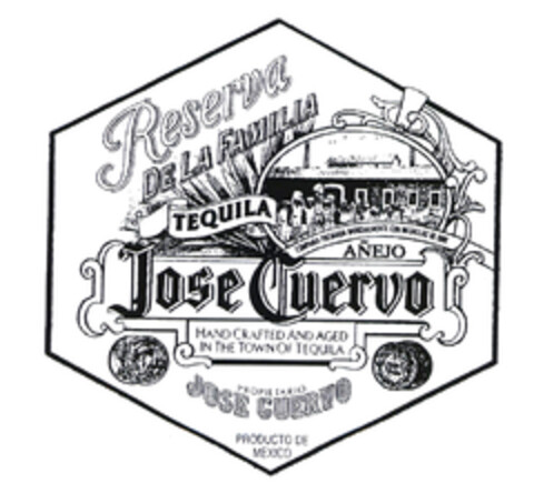 TEQUILA JOSE CUERVO AÑEJO Reserva de la familia Logo (EUIPO, 08.09.2003)