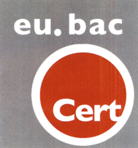 eu.bac Cert Logo (EUIPO, 11.08.2005)
